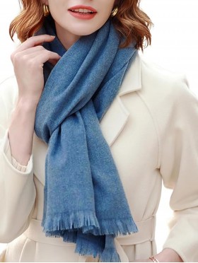 Premium Cashmere Feeling Solid Color Scarf 